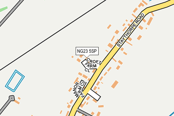 NG23 5SP map - OS OpenMap – Local (Ordnance Survey)