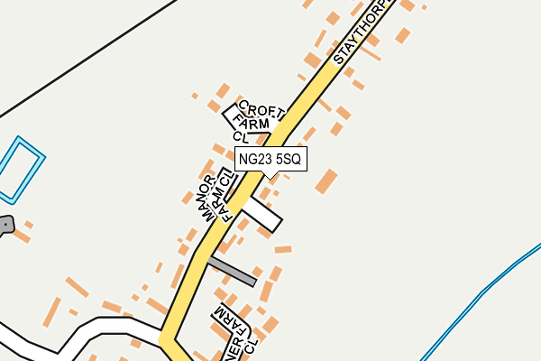 NG23 5SQ map - OS OpenMap – Local (Ordnance Survey)