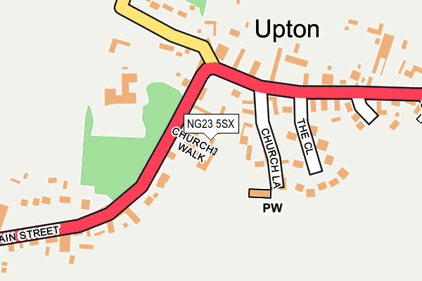 NG23 5SX map - OS OpenMap – Local (Ordnance Survey)