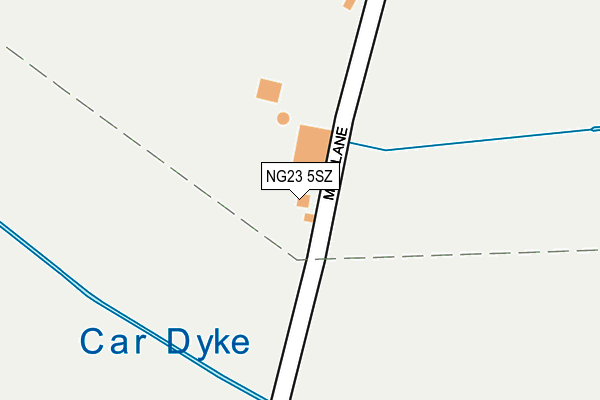 NG23 5SZ map - OS OpenMap – Local (Ordnance Survey)