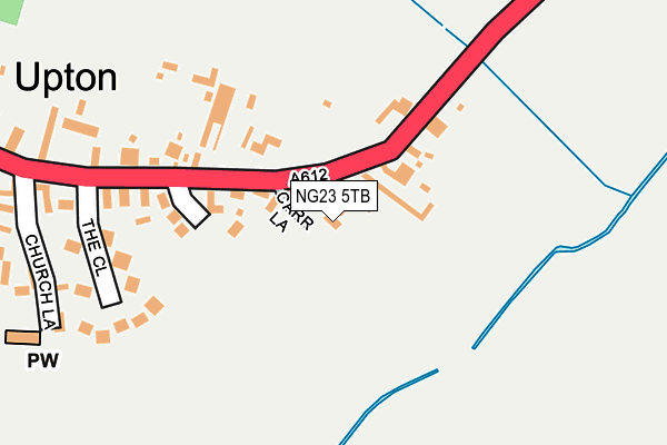 NG23 5TB map - OS OpenMap – Local (Ordnance Survey)