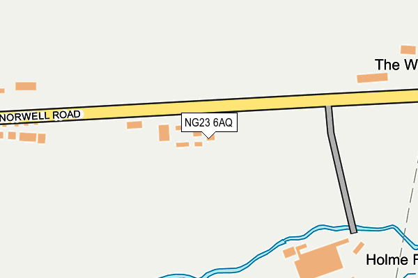 NG23 6AQ map - OS OpenMap – Local (Ordnance Survey)