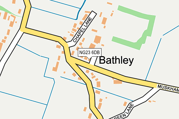 NG23 6DB map - OS OpenMap – Local (Ordnance Survey)