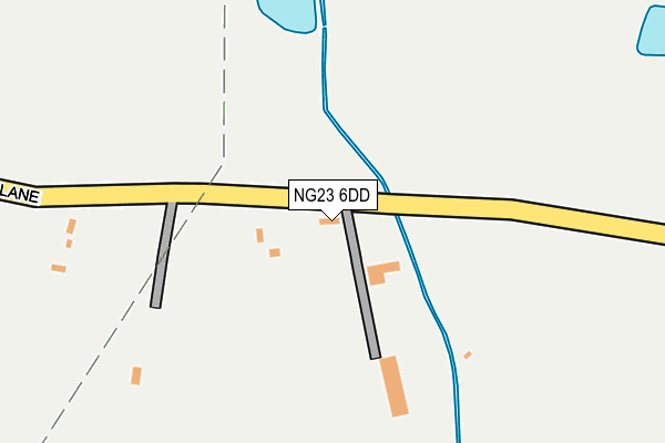 NG23 6DD map - OS OpenMap – Local (Ordnance Survey)
