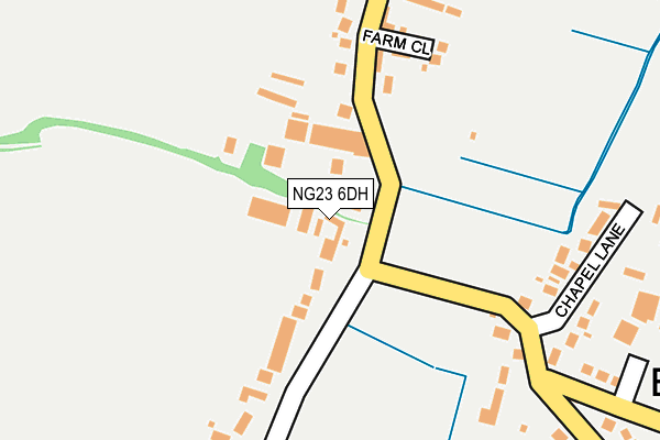 NG23 6DH map - OS OpenMap – Local (Ordnance Survey)