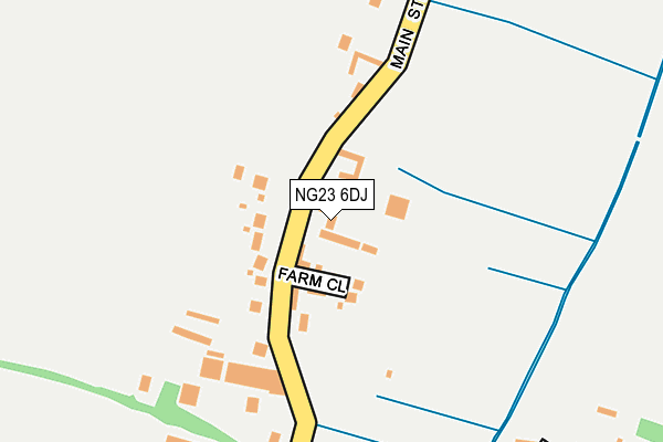 NG23 6DJ map - OS OpenMap – Local (Ordnance Survey)
