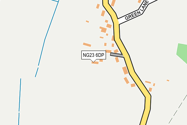 NG23 6DP map - OS OpenMap – Local (Ordnance Survey)