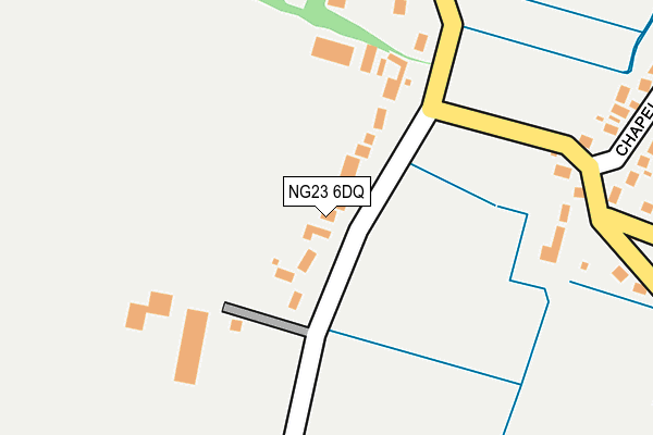 NG23 6DQ map - OS OpenMap – Local (Ordnance Survey)