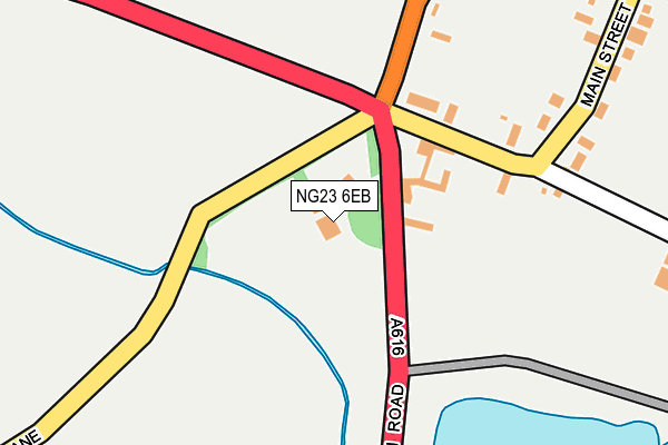 NG23 6EB map - OS OpenMap – Local (Ordnance Survey)