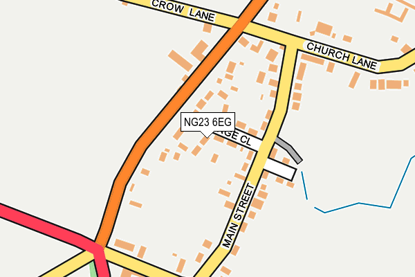NG23 6EG map - OS OpenMap – Local (Ordnance Survey)
