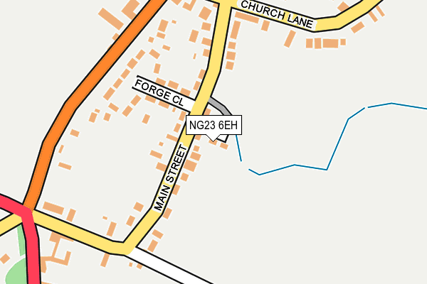 NG23 6EH map - OS OpenMap – Local (Ordnance Survey)