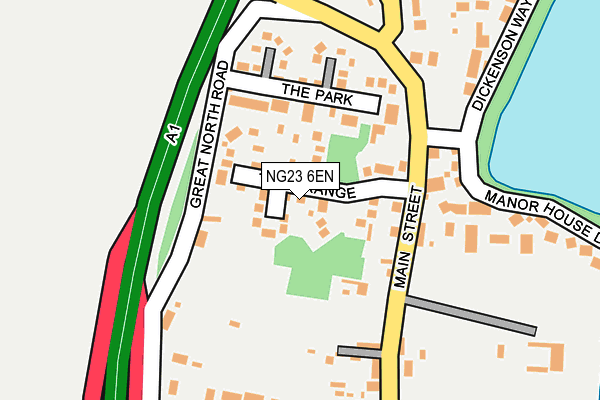 NG23 6EN map - OS OpenMap – Local (Ordnance Survey)
