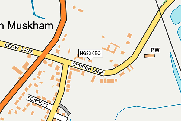 NG23 6EQ map - OS OpenMap – Local (Ordnance Survey)