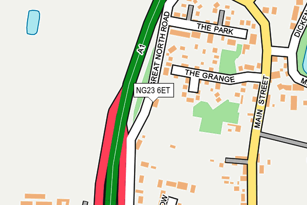NG23 6ET map - OS OpenMap – Local (Ordnance Survey)
