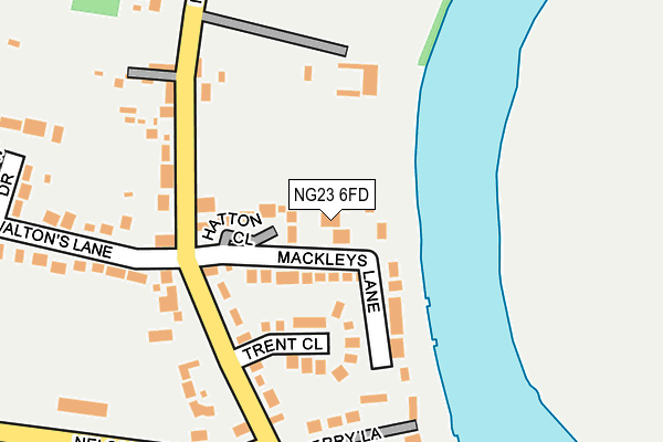 NG23 6FD map - OS OpenMap – Local (Ordnance Survey)