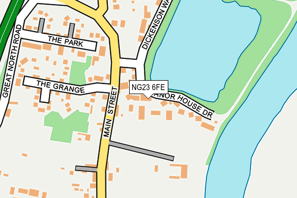 NG23 6FE map - OS OpenMap – Local (Ordnance Survey)