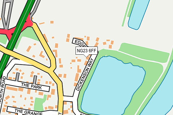 NG23 6FF map - OS OpenMap – Local (Ordnance Survey)