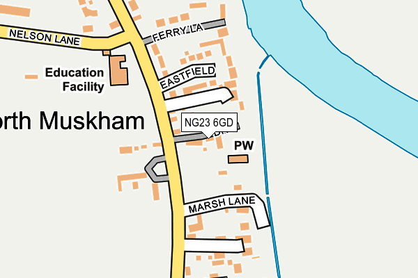 NG23 6GD map - OS OpenMap – Local (Ordnance Survey)