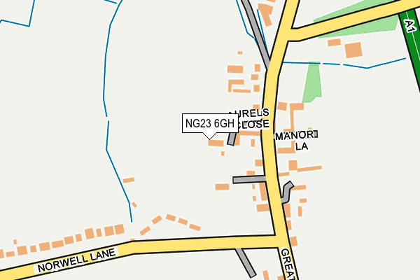 NG23 6GH map - OS OpenMap – Local (Ordnance Survey)