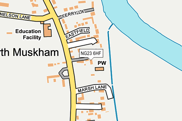 NG23 6HF map - OS OpenMap – Local (Ordnance Survey)