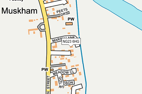 NG23 6HG map - OS OpenMap – Local (Ordnance Survey)