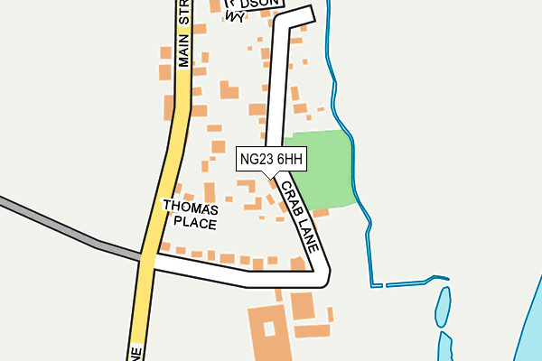 NG23 6HH map - OS OpenMap – Local (Ordnance Survey)