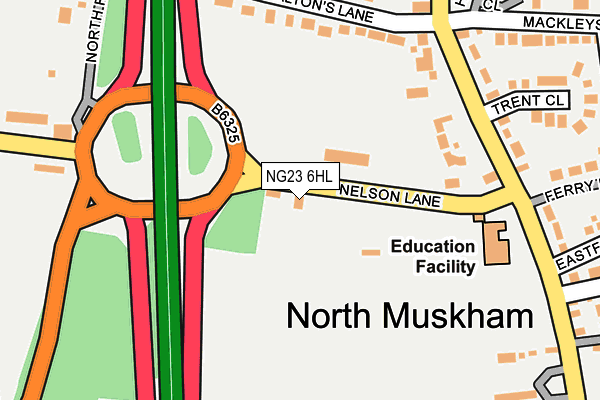 NG23 6HL map - OS OpenMap – Local (Ordnance Survey)