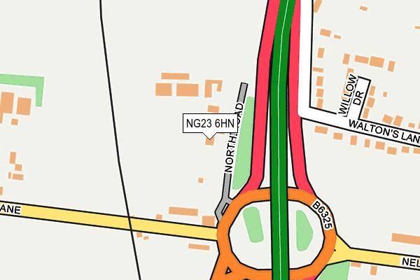 NG23 6HN map - OS OpenMap – Local (Ordnance Survey)