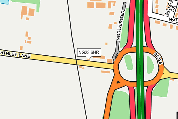 NG23 6HR map - OS OpenMap – Local (Ordnance Survey)