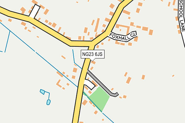 NG23 6JS map - OS OpenMap – Local (Ordnance Survey)