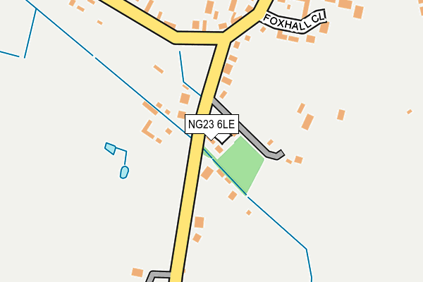 NG23 6LE map - OS OpenMap – Local (Ordnance Survey)