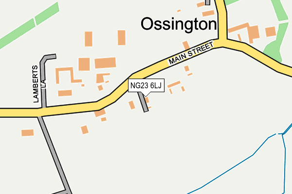NG23 6LJ map - OS OpenMap – Local (Ordnance Survey)
