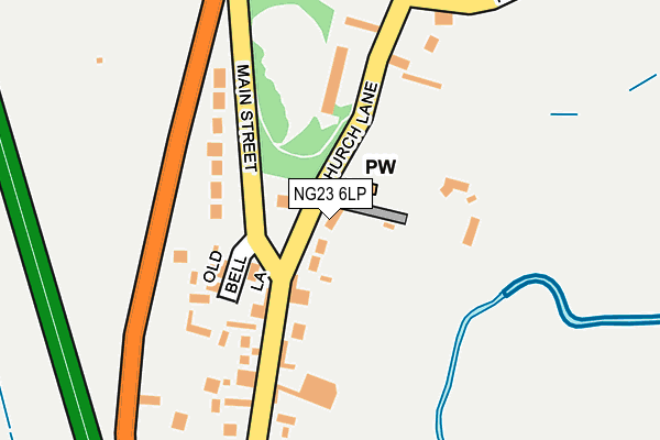 NG23 6LP map - OS OpenMap – Local (Ordnance Survey)