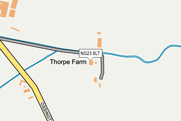 NG23 6LT map - OS OpenMap – Local (Ordnance Survey)