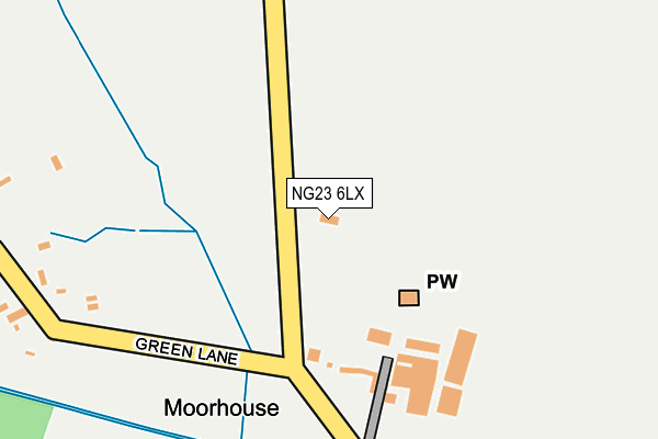 NG23 6LX map - OS OpenMap – Local (Ordnance Survey)