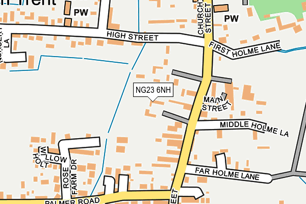 NG23 6NH map - OS OpenMap – Local (Ordnance Survey)