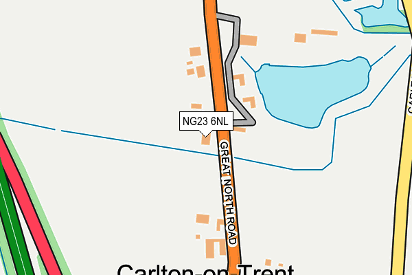 NG23 6NL map - OS OpenMap – Local (Ordnance Survey)