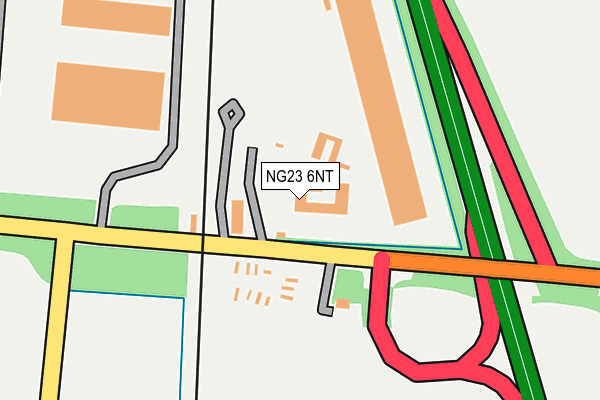 NG23 6NT map - OS OpenMap – Local (Ordnance Survey)