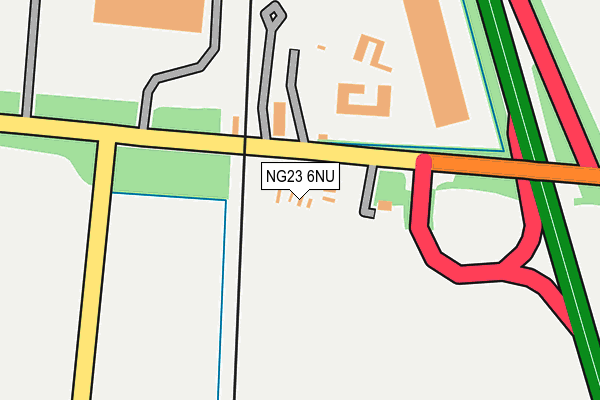 NG23 6NU map - OS OpenMap – Local (Ordnance Survey)
