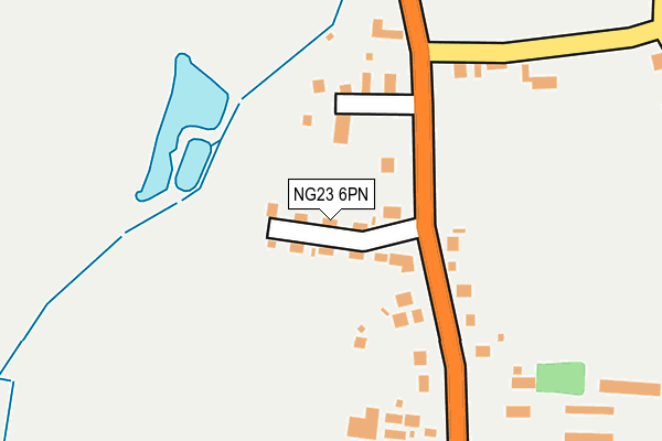 NG23 6PN map - OS OpenMap – Local (Ordnance Survey)