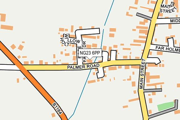 NG23 6PP map - OS OpenMap – Local (Ordnance Survey)