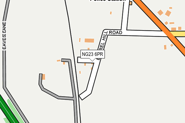 NG23 6PR map - OS OpenMap – Local (Ordnance Survey)