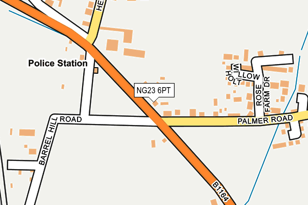NG23 6PT map - OS OpenMap – Local (Ordnance Survey)