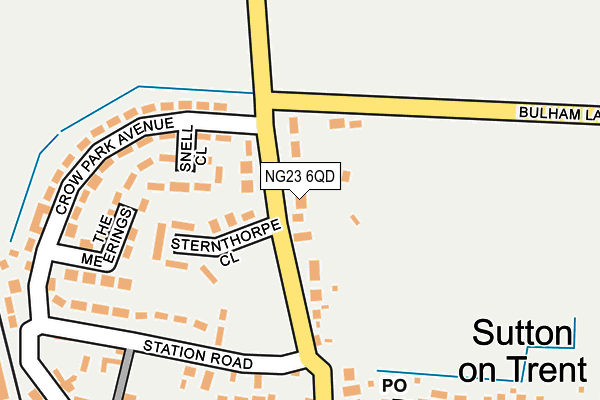 NG23 6QD map - OS OpenMap – Local (Ordnance Survey)