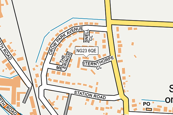 NG23 6QE map - OS OpenMap – Local (Ordnance Survey)