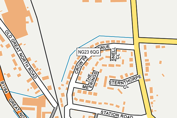 NG23 6QG map - OS OpenMap – Local (Ordnance Survey)