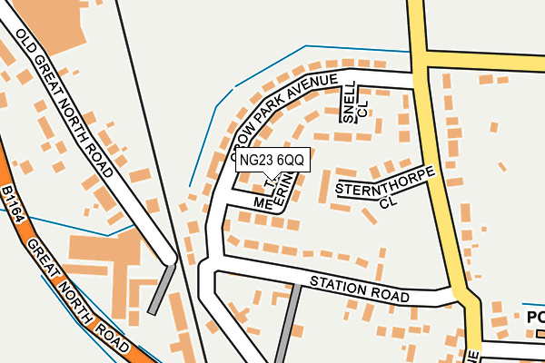 NG23 6QQ map - OS OpenMap – Local (Ordnance Survey)