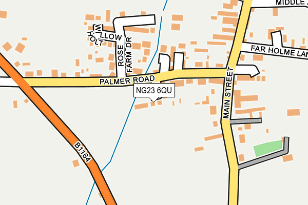 NG23 6QU map - OS OpenMap – Local (Ordnance Survey)