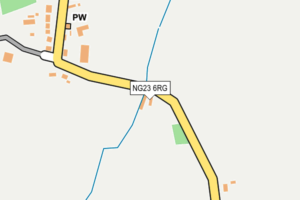NG23 6RG map - OS OpenMap – Local (Ordnance Survey)