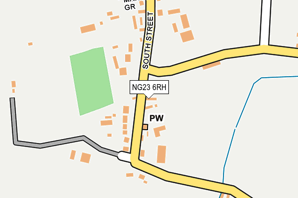 NG23 6RH map - OS OpenMap – Local (Ordnance Survey)